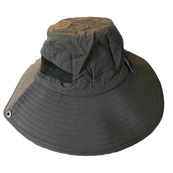 Happon Army Green Fishing Hiking Sun Bucket Hat One Size - Picture 3 of 5